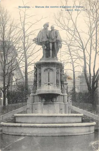 B106101 Belgien Bruxelles Statues des Comtes d'Egmont et Horne