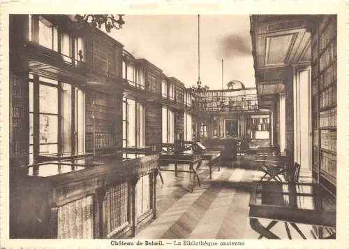 BR19211 Chateau de Beloeil la biblitoque ancienne belgium