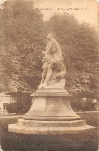 B106873 Belgien Bruxelles L'Esclave Enchaine Statue