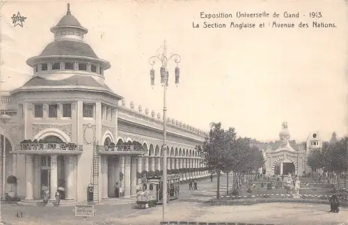 BF35540 gand la section anglaise et avenue des nations belgium front/back scan