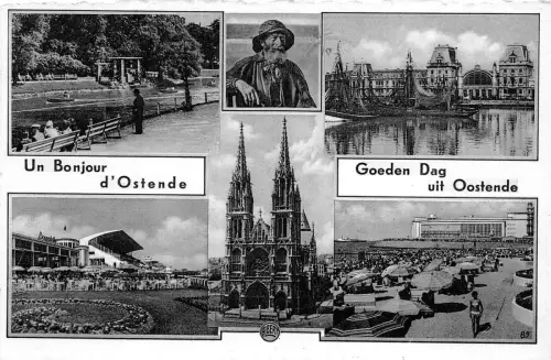 BF35405 ostende multi views belgium front/back scan