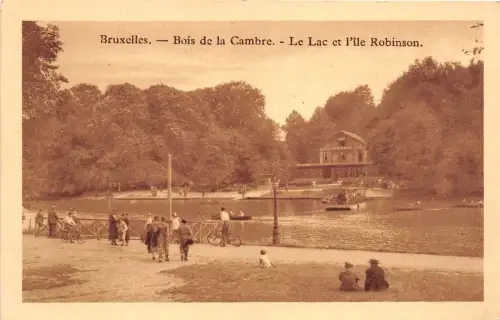 BR40726 Bruxelles bois de la cambre le lac et l Ile Robinson Belgien