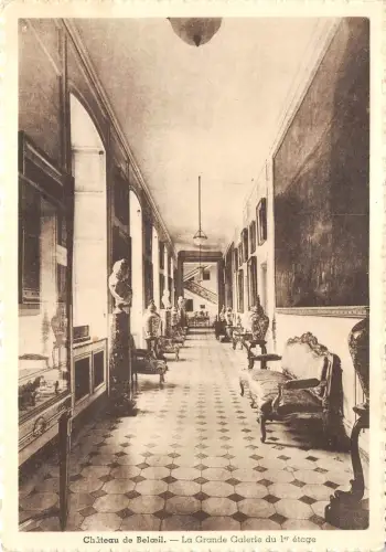 BR19212 la grande galerie du l etage Chateau Boloeil belgien