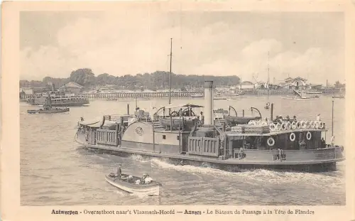 Br35229 Anvers le Bateau de passage a la tete de Flandre belgien