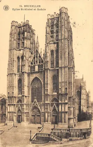 B106259 Belgien Bruxelles Eglise St-Michel et Gudule Echtfoto UK