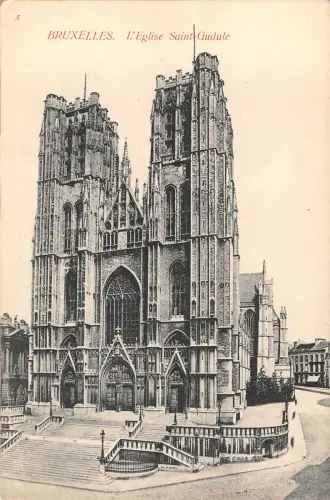 B106252 Belgien Bruxelles L'Eglise Saint Gudule Echtfoto UK