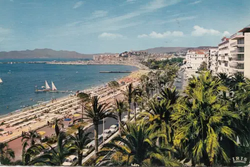 BF21358 cannes vue d ensemble au loin l estrel france front/back image