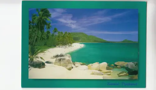 BF18699 lamai beach samui island thailand front/back image