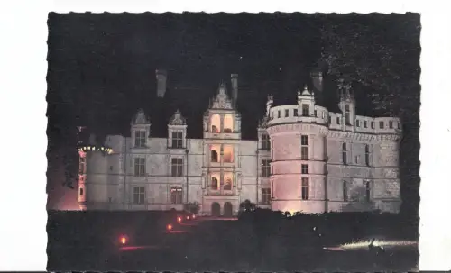 BF13042 azay le rideau le chateau vers le nord france front/back image