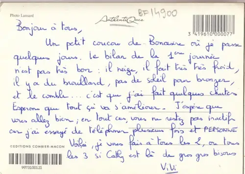 BF14900 Querformat Frankreich Vorder-/Rückbild