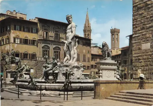 BF23361 firenze piazza della signoria italy front/back image