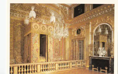BF12935 la chambre du roi chateau de versailles france front/back image