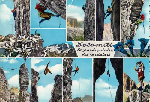 BF14355 dolomiti la grande palestra dei rocciatiro italy front/back image