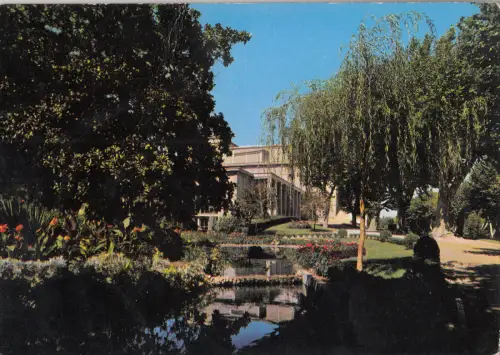 BF21434 narbonne aude le jardin et le palais du trvail france front/back image