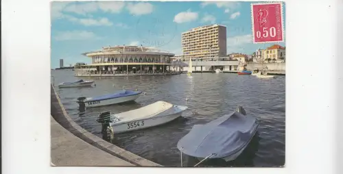 BF28696 vichy la rotonde du lac et le port ship france front/back image