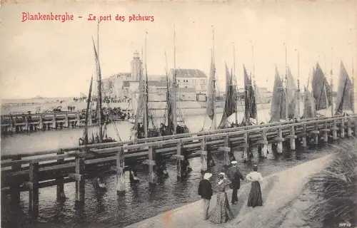 BR40250 blankenberghe le port des pecheurs belgien Belgien