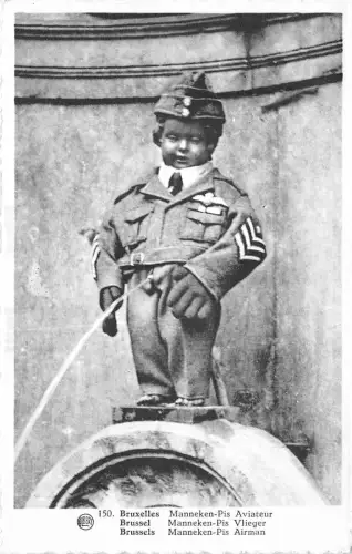Br35084 Bruxelles Manneken Pis Aviateur belgium