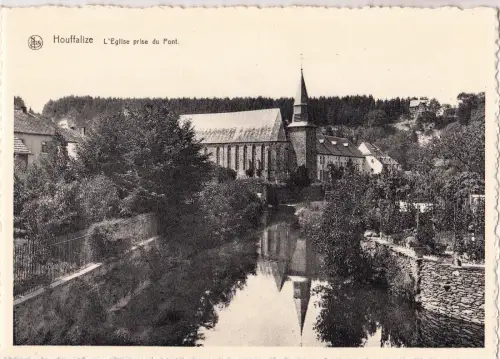 BF15981 houffalize l eglise prise du pont belgien front/back image