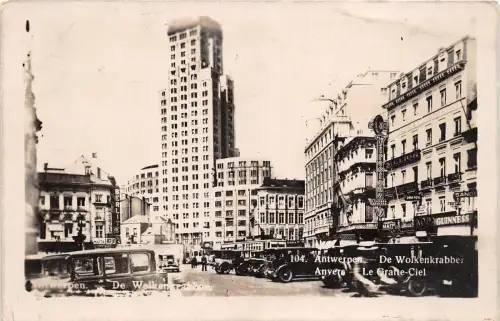 B58804 Antwerpen We Wolkenkrabber Anvers Cars belgium