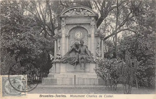 BF37065 bruxelles ixelles monument charles de coster belgien