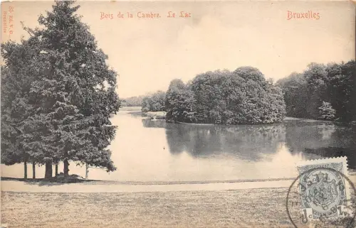 BF36818 bruxelles bois de la cambre le lac belgium