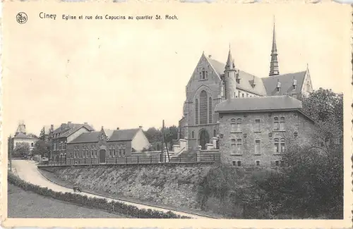 BR55817 Ciney eglise et rue des capucins au quartier St Roch belgien