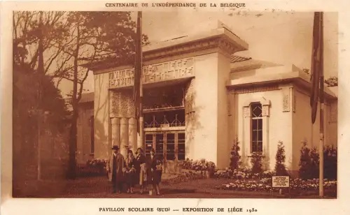 B37408 Centenaire de L`independance de la Belguque Pavillon Scolaire belgien
