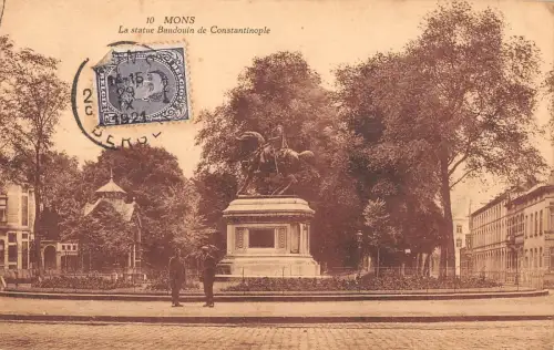 BR55807 La Statue Baudouin de Constantinople Mons belgien