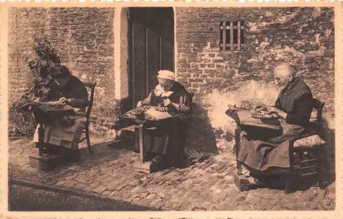 BR19875 Brugge dentelleres au travail belgium