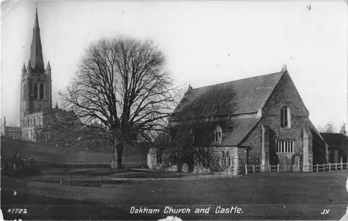 BR70278 Oakham Kirche und Schloss Echtfoto UK