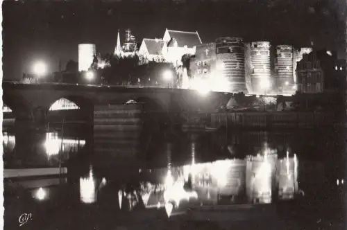 BF13285 angers vue de nuit angers france front/back image