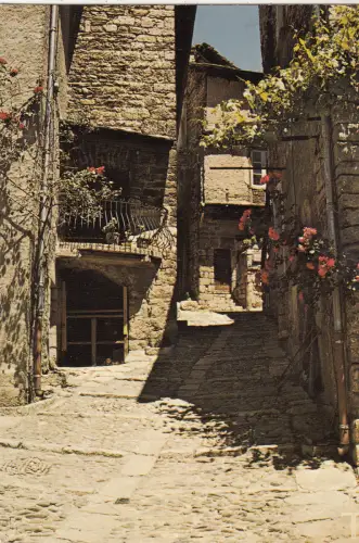 BF19857 gorges du tarn sainte enimie rue du serre france front/back image