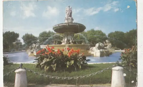 BF31486 aix en provence b du r la grande fontaine sur la france front/back image