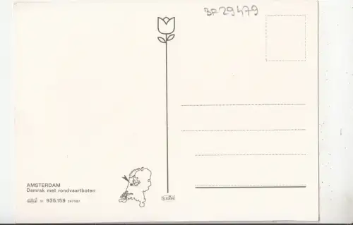BF29479 damrak met rondvaartboten amsterdam niederlande front/back image