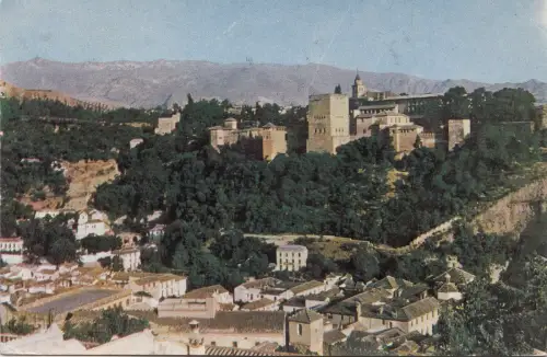 BF22975 granada la alhambra vista desde la pl de san cic spain front/back image