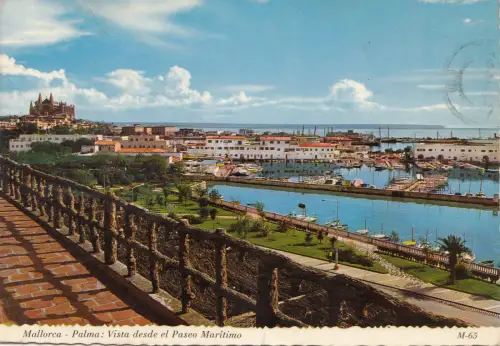 BF29223 mallorca palama vista desde el paseo maritimo spanien front/back image