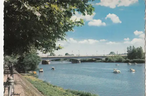 BF25214 vichy allier le pont de bellerive sur lallier france front/back image