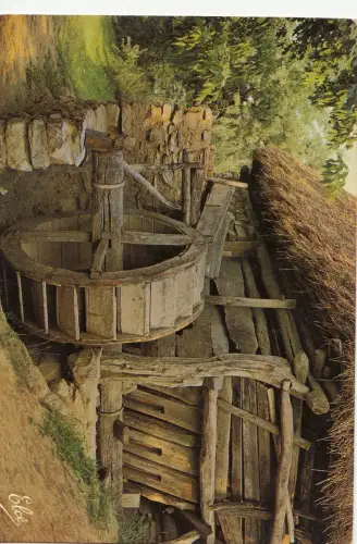 BF14127 l;a lande un vieux moulin a eau landais France Front/Back Image