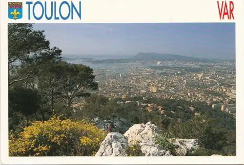 BF14859 toulon perspektiv depuis le mont faron france front/back image