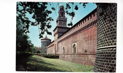 BF16463 milano castello sforzesco italy front/back image