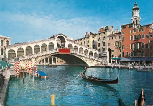 BF12904 ponte di rialto venezia italy front/back image