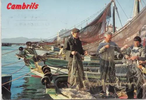 BF22853 costa dorada tarragona cambrils puerto ship spain front/back image