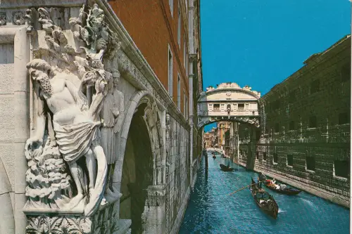 BF12902 ponte dei sospiri venezia italy front/back image