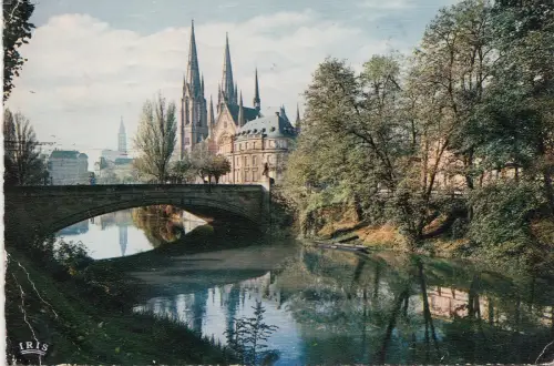 BF22263 strasbourg eglise saint paul france front/back image