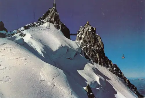 BF24554 l aiguille du midi le plus haut telepherique france front/back image