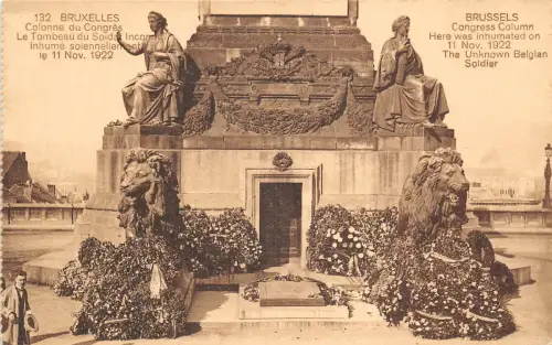 Lot236 belgien brüssel bruxelles Kongresskolonne der unbekannte belgische Soldat