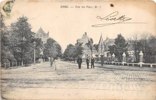 Br36098 Gend Gand Vue du parc Belgien