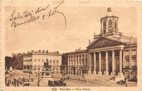 B82962 bruxelles place royale belgium front/back scan