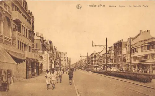 Lot236 knocke s mer avenue lippens la nouvelle poste tram belgium knokke sur mer