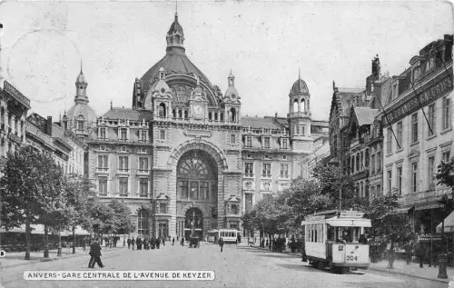 Lot235 Central Railway Station Avenue de Keyzer Tram Anvers Antwerpen Belgien
